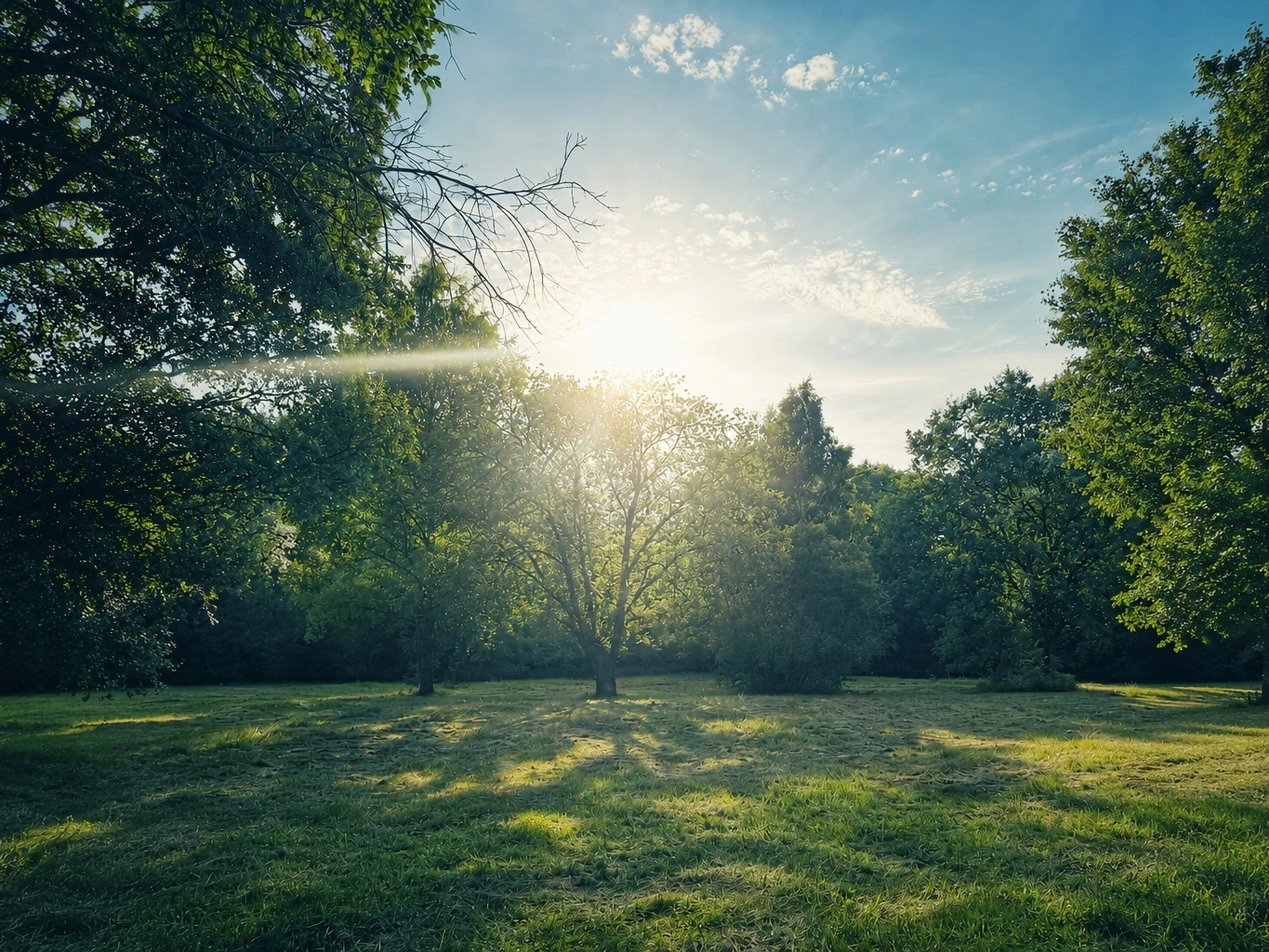 Sommerliche Landschaft mit Blick in die Natur