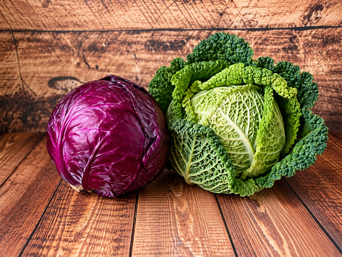 Rotkohl und Wirsing als saisonale Kohlsorten im Herbst